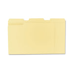 Top Tab File Folders, 1/3-Cut Tabs: Assorted, Letter Size, 0.75" Expansion, Manila, 100/Box