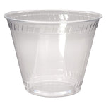 Greenware Cold Drink Cups, Old Fashioned, 9 oz, Sugarcane, Clear, 50/Sleeve, 20 Sleeves/Carton
