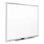 Classic Series Porcelain Magnetic Dry Erase Board, 96" x 48", White Surface, Satin Aluminum Frame