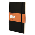 Classic Softcover Notebook, 1-Subject, Narrow Rule, Black Cover, (192) 8.25 x 5 Sheets
