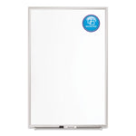 Classic Series Porcelain Magnetic Dry Erase Board, 72" x 48", White Surface, Satin Aluminum Frame