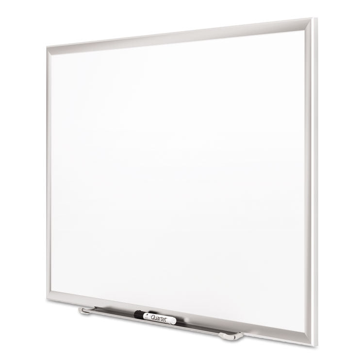 Classic Series Porcelain Magnetic Dry Erase Board, 36" x 24", White Surface, Satin Aluminum Frame