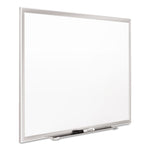 Classic Series Porcelain Magnetic Dry Erase Board, 72" x 48", White Surface, Satin Aluminum Frame