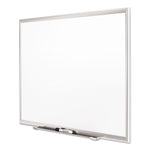 Classic Series Porcelain Magnetic Dry Erase Board, 96" x 48", White Surface, Satin Aluminum Frame