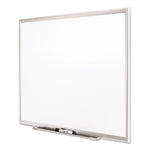Classic Series Porcelain Magnetic Dry Erase Board, 60" x 36", White Surface, Satin Aluminum Frame