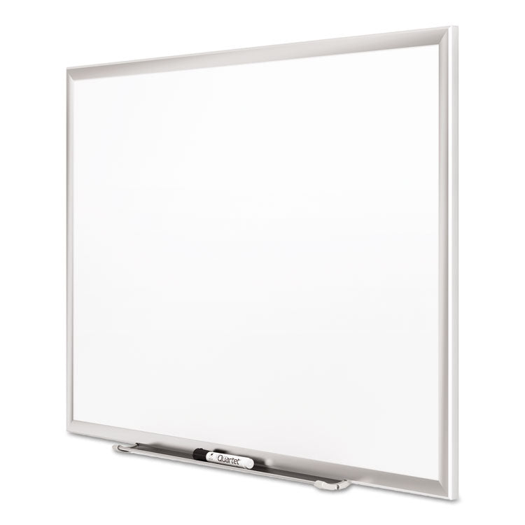 Classic Series Porcelain Magnetic Dry Erase Board, 60" x 36", White Surface, Satin Aluminum Frame