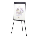 Magnetic Dry Erase Easel, 27" x 35", Graphite Surface, Graphite Gray Plastic Frame