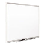 Classic Series Porcelain Magnetic Dry Erase Board, 48" x 36", White Surface, Satin Aluminum Frame