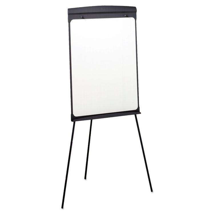 Magnetic Dry Erase Easel, 27" x 35", Graphite Surface, Graphite Gray Plastic Frame