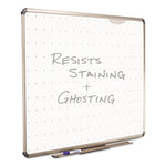 Prestige Total Erase Whiteboard, 48" x 36", White Surface, Euro Titanium Finished Aluminum Frame