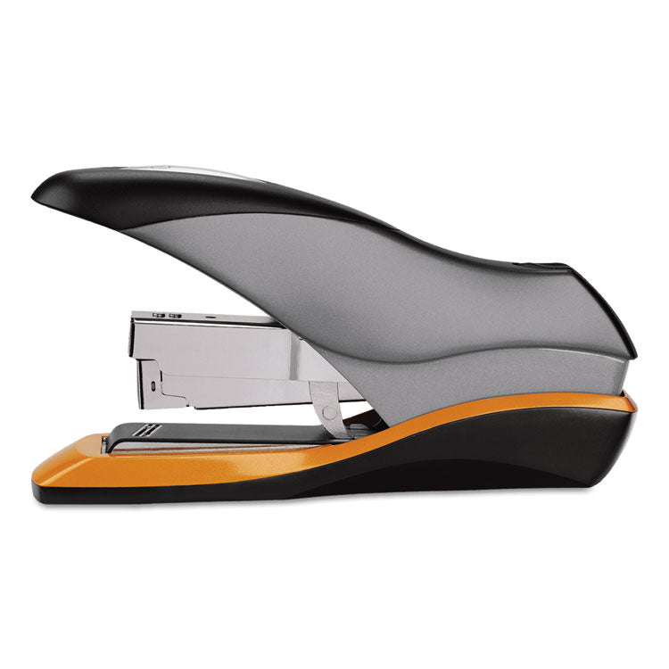 Optima 70 Desktop Stapler, 70-Sheet Capacity, Silver/black/orange