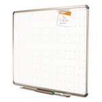 Prestige Total Erase Whiteboard, 48" x 36", White Surface, Euro Titanium Finished Aluminum Frame