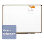 Prestige Total Erase Whiteboard, 48" x 36", White Surface, Euro Titanium Finished Aluminum Frame