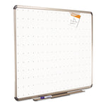 Prestige Total Erase Whiteboard, 48" x 36", White Surface, Euro Titanium Finished Aluminum Frame