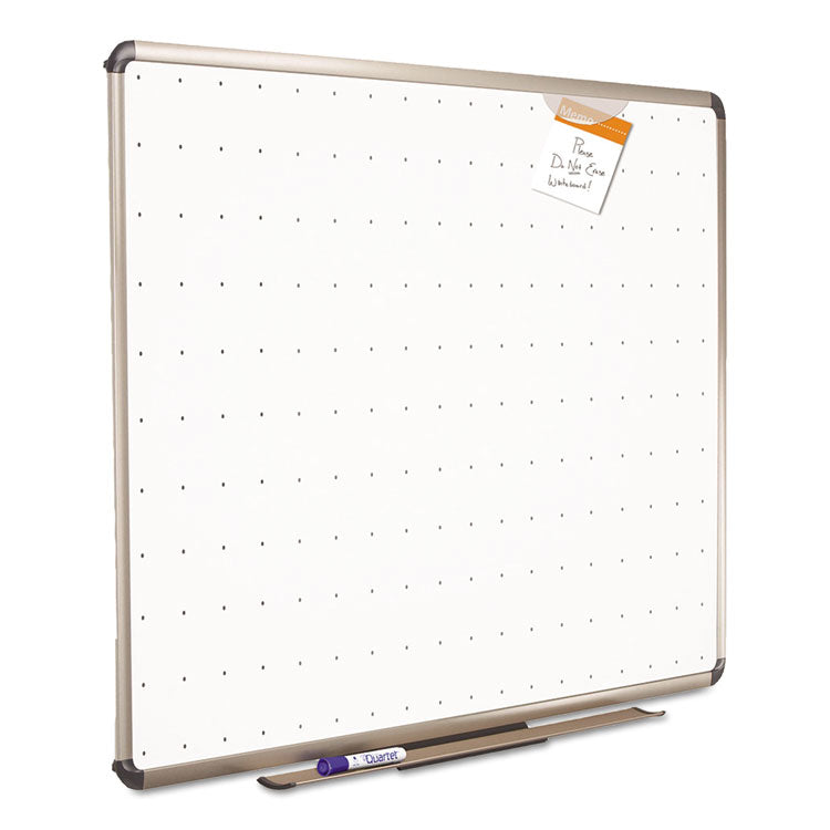 Prestige Total Erase Whiteboard, 48" x 36", White Surface, Euro Titanium Finished Aluminum Frame