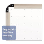 Prestige Total Erase Whiteboard, 48" x 36", White Surface, Euro Titanium Finished Aluminum Frame