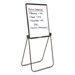 Ultima Presentation Easel, 27" x 34", White Surface, Black Metal Frame