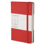 Hard Cover Notebook, 1-Subject, Narrow Rule, Red Cover, (192) 5.5 x 3.5 Sheets