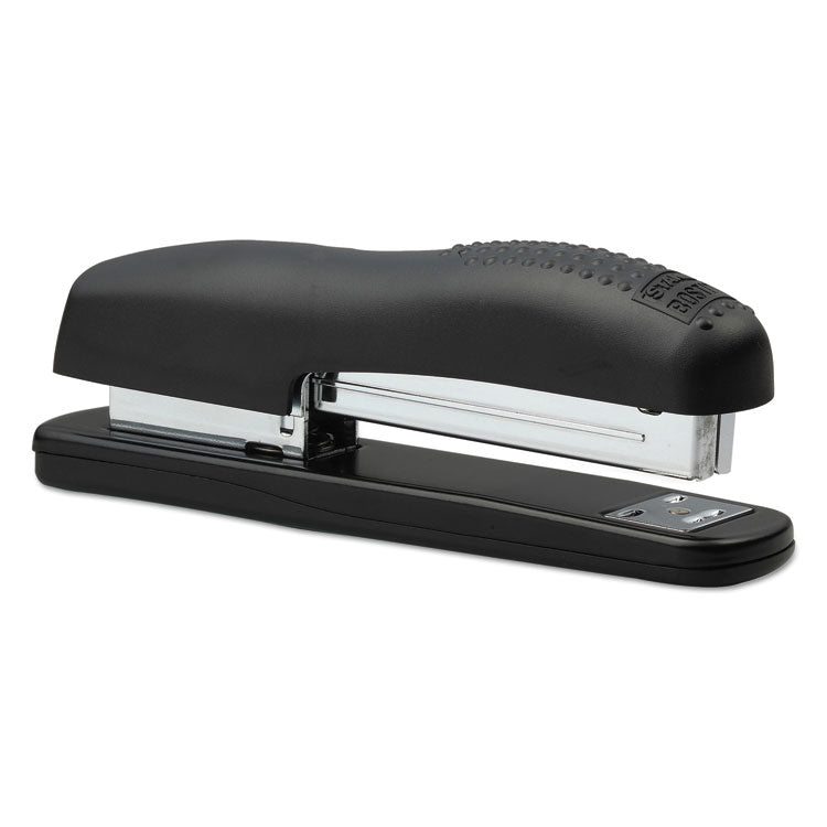 Ergonomic Desktop Stapler, 20-Sheet Capacity, Black