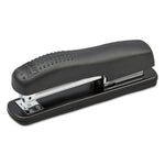 Ergonomic Desktop Stapler, 20-Sheet Capacity, Black