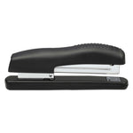 Ergonomic Desktop Stapler, 20-Sheet Capacity, Black