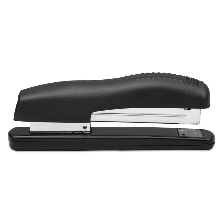 Ergonomic Desktop Stapler, 20-Sheet Capacity, Black