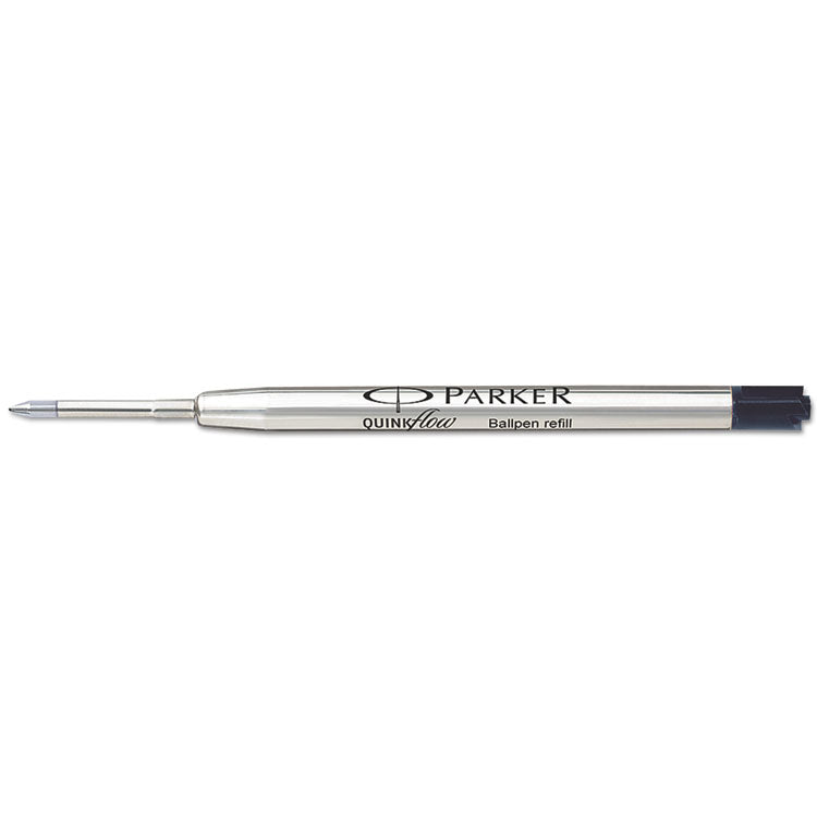 Refill For Parker Ballpoint Pens, Fine Conical Tip, Black Ink