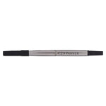 Refill For Parker Roller Ball Pens, Medium Conical Tip, Black Ink