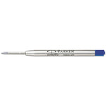 Refill For Parker Ballpoint Pens, Medium Conical Tip, Blue Ink
