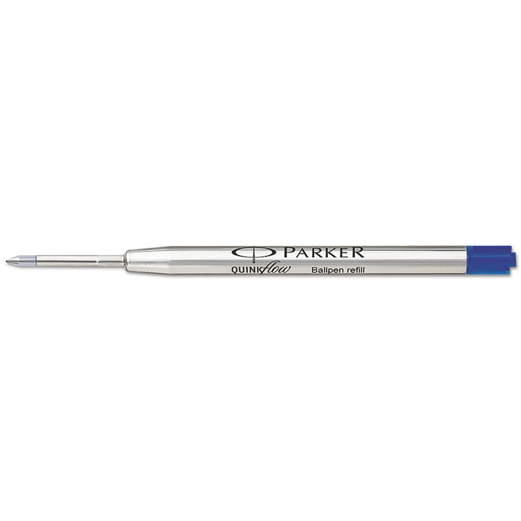 Refill For Parker Ballpoint Pens, Medium Conical Tip, Blue Ink