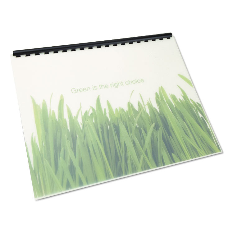 100% Recycled Poly Binding Cover, Frost, 11 x 8.5, Unpunched, 25/Pack