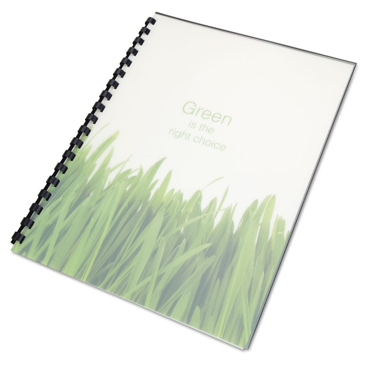 100% Recycled Poly Binding Cover, Frost, 11 x 8.5, Unpunched, 25/Pack