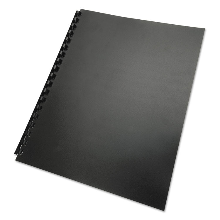 100% Recycled Poly Binding Cover, Black, 11 x 8.5, Unpunched, 25/Pack
