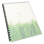 100% Recycled Poly Binding Cover, Frost, 11 x 8.5, Unpunched, 25/Pack
