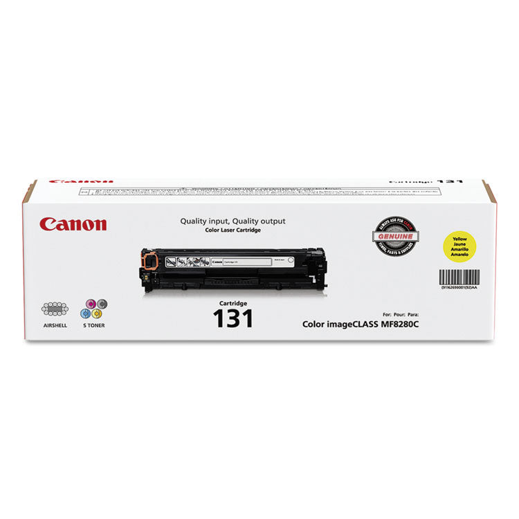 6269b001 (crg-131) Toner, 1,500 Page-Yield, Yellow