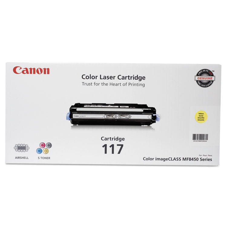 2575b001 (117) Toner, 4,000 Page-Yield, Yellow