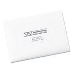Copier Mailing Labels, Copiers, 2 X 4.25, White, 10/sheet, 100 Sheets/box