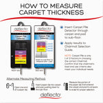 Execumat All Day Use Chair Mat For High Pile Carpet, 46 X 60, Rectangular, Clear