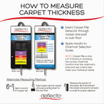 Duramat Moderate Use Chair Mat, Low Pile Carpet, Flat, 46 X 60, Rectangle, Clear