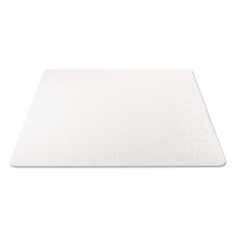 Supermat Frequent Use Chair Mat, Med Pile Carpet, 45 X 53, Beveled Rectangle, Clear