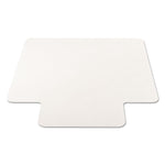 EconoMat All Day Use Chair Mat for Hard Floors, Flat Packed, 45 x 53, Wide Lipped, Clear