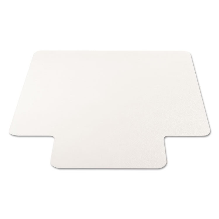 EconoMat All Day Use Chair Mat for Hard Floors, Flat Packed, 45 x 53, Wide Lipped, Clear