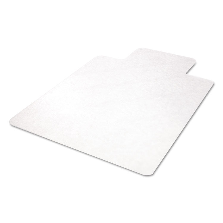 EconoMat All Day Use Chair Mat for Hard Floors, Flat Packed, 36 x 48, Lipped, Clear