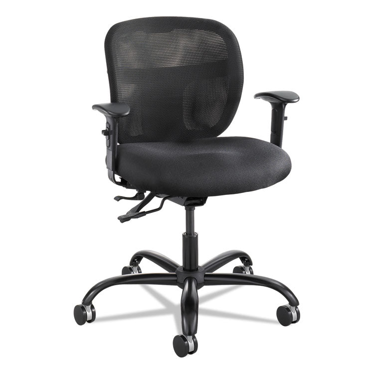 Vue Intensive-Use Mesh Task Chair, Supports Up To 500 Lb, 18.5" To 21" Seat Height, Black