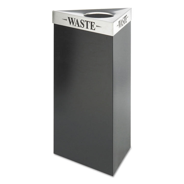 Trifecta Waste Receptacle Lid, Laser Cut "WASTE" Inscription, 20w x 20d x 3h, Stainless Steel