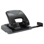 20-Sheet Smarttouch Two-Hole Punch, 9/32" Holes, Black/gray