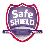 Colored Pressboard Fastener Folders with SafeSHIELD Coated Fasteners, 2" Expansion, 2 Fasteners, Letter Size, Blue, 25/Box