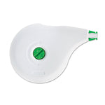 DryLine Correction Tape, Non-Refillable, Green/Purple Applicators, 0.17" x 472", 10/Pack