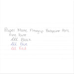 FlexGrip Ultra Recycled Ballpoint Pen, Stick, Fine 0.8 mm, Black Ink, Gray Barrel, Dozen