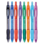 Profile Ballpoint Pen, Retractable, Bold 1.4 Mm, Assorted Ink And Barrel Colors, 8/pack